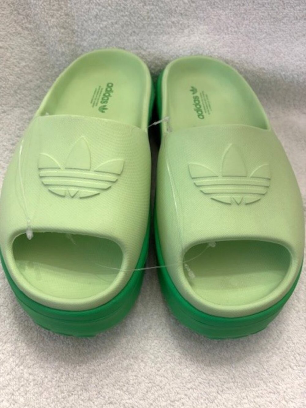 adidas AdiFom x Stan Smith Slides in two-toned green NWOT Women's Size 8-8/12